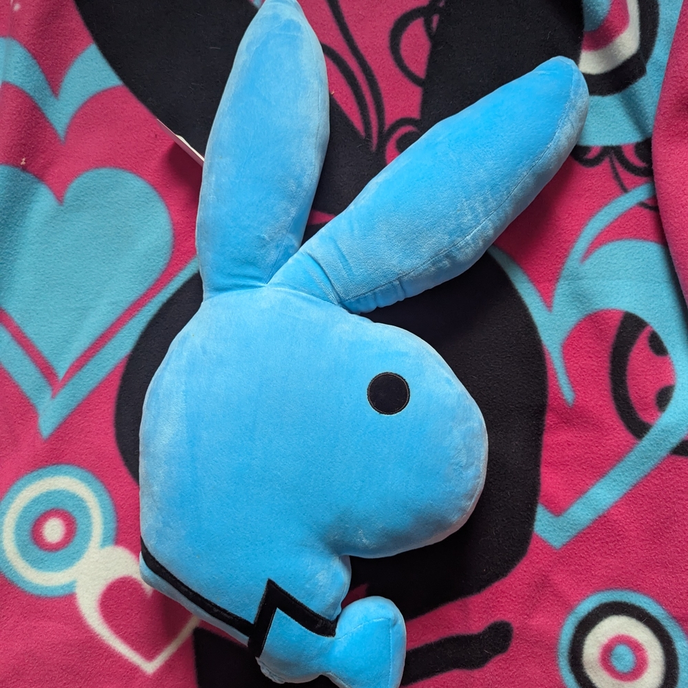 PLAYBOY Blue Bunny Plush Accessory - Picture 4 of 9